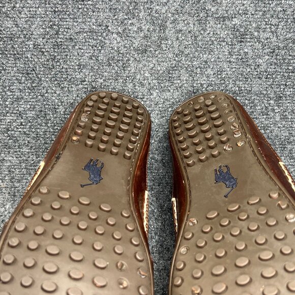 Polo Ralph Lauren Wyndings Driving Loafers Men's Size 14 Blue Suede Leather Slip - Picture 10 of 11